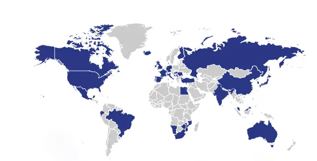 Une présence mondiale Une présence mondiale