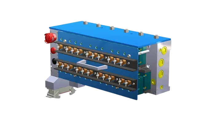 Electrovannes rapides séries 54 bloc 21 pistes Electrovannes rapides séries 54 bloc 21 pistes